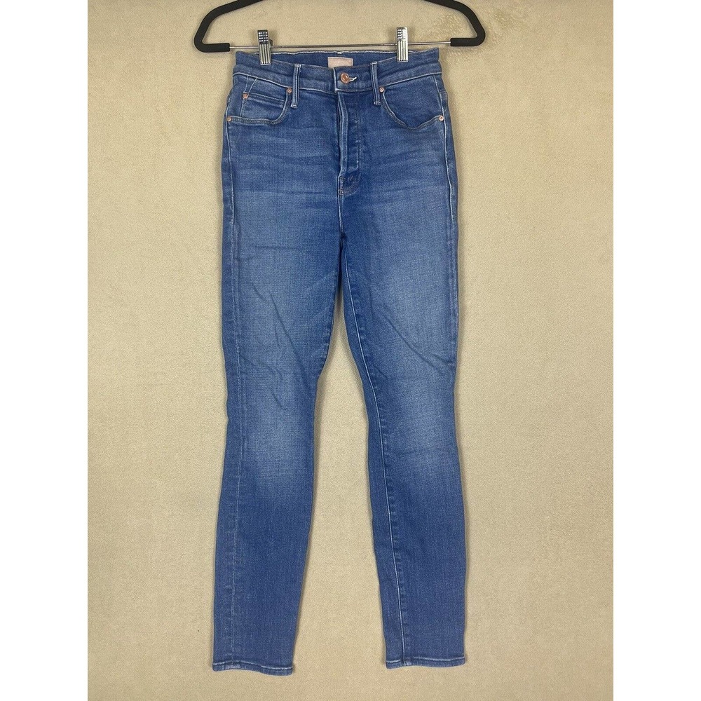 Mother The Super Stunner Ankle Jeans Womens 24 Stretch High‎ Rise Button Fly